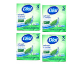 Dial Mountain Fresh bar soap pack of four on display for daily freshness.