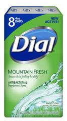 Dial Refresh and Renew Mountain Fresh bar soap – glossy bar ready for daily cleansing.