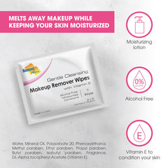 Diamond Wipes waterproof makeup removal wipes lift stubborn makeup gently.