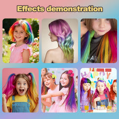 DICSINM temporary glitter hair color powder provides a washable color boost.