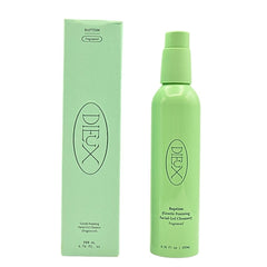 Dieux Baptism bottle pour showing gentle cleansing for all skin types