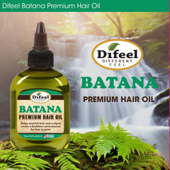 Difeel Batana Premium Hair Oil texture on hair sample indicates softness and shine