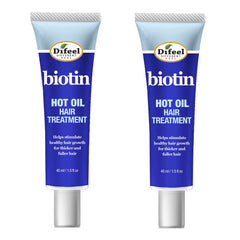 Difeel Biotin Hot Oil bottle poured for easy application and nourishment.