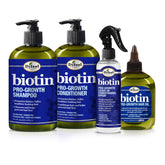 Difeel Biotin Pro-Growth Shampoo bottle close-up for stronger, fuller-looking hair