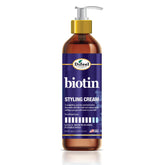 Difeel Biotin Styling Cream 12oz bottle offers flexible hold for everyday looks