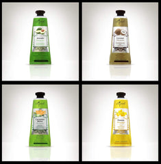 Difeel Luxury Hand Creams lineup highlighting scents and moisturizers