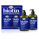 Difeel Pro-Growth Biotin Shampoo bottle with pump for easy daily cleansing.
