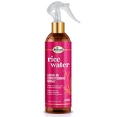 Difeel rice water leave-in spray bottle for lightweight hydration and frizz control.