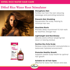 applying Difeel Rice Water Root Stimulator to roots for nourishment.