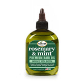 Difeel Rosemary & Mint Hair Oil bottle promotes moisture and shine.