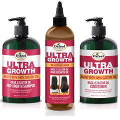 Difeel Ultra Growth Shampoo bottle boosts cleansing and scalp nourishment