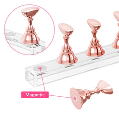 Difenni magnetic nail stand base enabling easy placement and removal