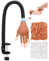 Difenni practice hand with magnetic design for flexible nail art creation.