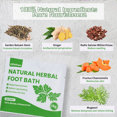 Difethen ginger and herbs blend provides warming foot soak and comfort.