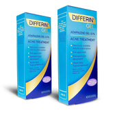 Differin gel 0-1-percent bottle close-up showing pore-targeted acne action