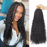 Diha Goddess Box Braids crochet hair 16-inch for a natural, full look.