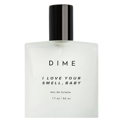 DIME I Love Your Smell Baby bottle front, clean wearable fragrance for daily use