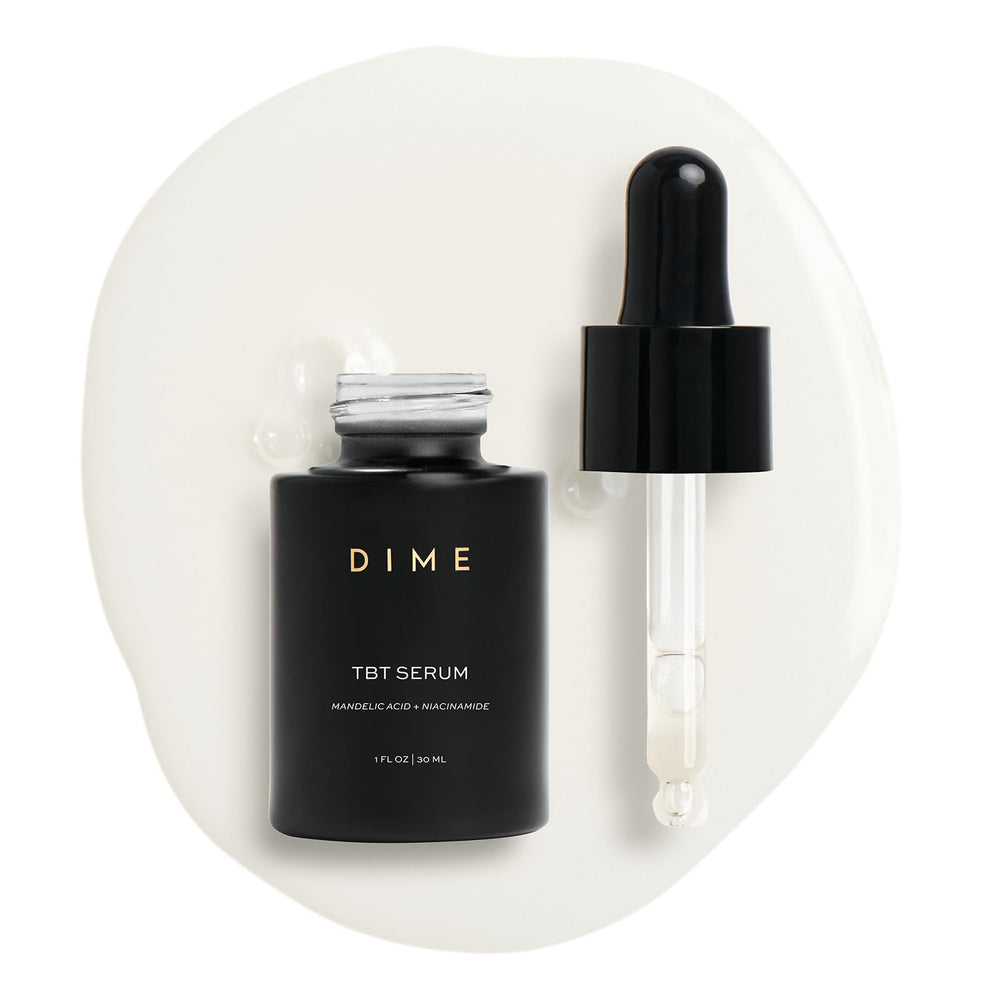 DIME Beauty TBT Serum bottle front view for hydrating anti-aging care.