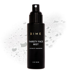 DIME Beauty Thirsty Face Mist bottle for instant hydration on the go