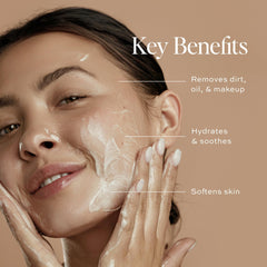 DIME Gentle Jelly Cleanser gel swirl demonstrates a light, non-foaming cleanse.