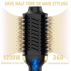 Dimecano ceramic coating and negative ions reduce frizz during styling.