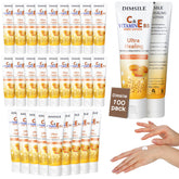 Dimsile 100-pack travel lotion bottle front for on-the-go hydration.
