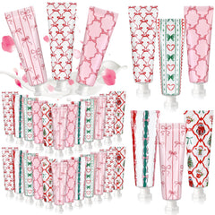 Dimsile Pink Bow Hand Cream 12-pack display for party favors and gifts