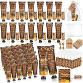 Dimsile rustic pumpkin hand lotion set presented as baby shower guest gifts with hydration benefits