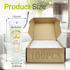 DincherBel coconut-scented 2in1 formula with leak protection.