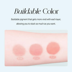 Dinto Alice cheek tint diffused glow on cheeks for natural look.