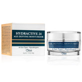 Dinur Cosmetics Hydractive 24 moisturizer jar front signals premium hydration.