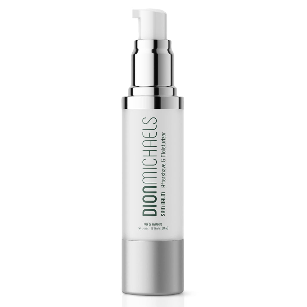 Dion Michaels 2-in-1 aftershave balm bottle: soothing hydration after every shave.