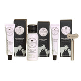 Dionis Core Collection box front shows travel-sized skincare bottles for on-the-go routine.