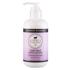 Dionis Goat Milk Lotion Lavender Blossom bottle for daily hydration.