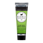 Dionis Goat Milk Hand Cream with Verbena Scent in a 1oz tube for light hydration