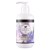 Dionis lavender vanilla goat milk lotion bottle for smooth, hydrated skin.