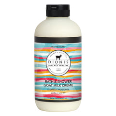 Dionis Sea Treasures bath soap close-up highlighting goat milk hydration for sensitive skin.