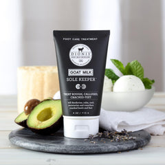 Sole Keeper in use with tea tree and peppermint refreshing notes.