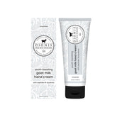 Dionis Youth Boosting Goat Milk Hand Cream bottle front with fragrance-free formula for sensitive skin.