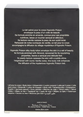 Dior Hypnotic Poison lotion application scene conveys lasting scent and moisture.