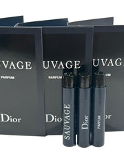 Dior Sauvage 1ml vial close-up for quick on-the-go testing.
