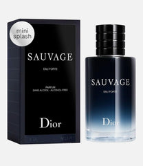 Dior Sauvage Eau Forte Mini Splash bottle for on-the-go sampling and travel