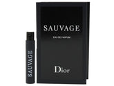 Dior Sauvage sample vial for on-the-go testing and trial.