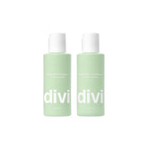 Divi Hydrating Shampoo travel set bottle closeup, lightweight 2 oz packaging for on-the-go hydration