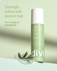 Divi Leave-In Spray applied on hair for quick detangling