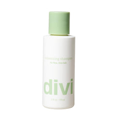 Divi Volumizing Shampoo bottle travel size 2oz, ready for on-the-go cleansing.