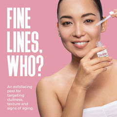 Divine Derriere glycolic acid peel 70% being poured for even skin tone