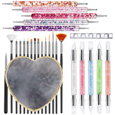 DIYCICO nail art brushes collection enables precision for intricate lines and details.