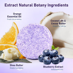 Dkwouzxsp blueberry shampoo bar and conditioner bar duo for shine and strength.