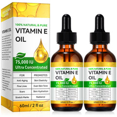 DLOMFVFQ 2-pack vitamin E oil packaging shot for convenient multi-use